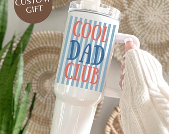 Cool Dad Club Tumbler, Funny Dad Gift, Father’s Day Travel Mug, Dad Cup Gift, Retro Dad Tumbler, Custom Gift for Dad, Birthday Gift for Dad