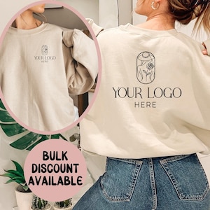 Custom Logo Sweatshirt, Personalized Company Logo Sweatshirt,Sports Team Logo Clothing,Custom Brand Shirt for Business, Small Business Shirt