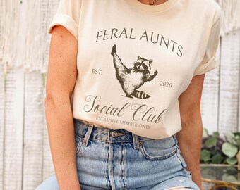 Pregnancy Reveal Auntie Shirt, Funny Raccoon Shirt,Feral Aunt Baby Announcement, Weirdcore Clothing for Sister or Family Reveal,Auntie Shirt