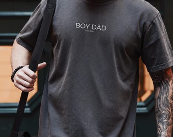 Boy Dad Shirt Minimalist Dad Shirt Fathers Day Gift for Dad Est 2026 Comfort Colors Dad Tee New Dad Gift for Him