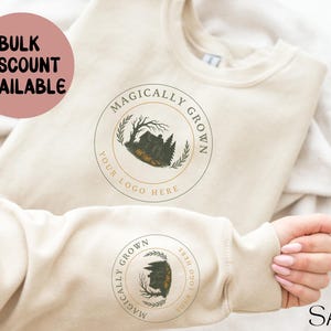 Custom Logo Sweatshirt, Personalized Company Logo Sweatshirt,Sports Team Logo Clothing,Custom Brand Shirt for Business, Small Business Shirt