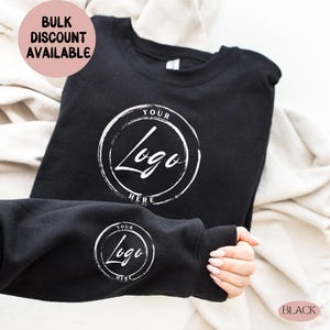Custom Logo Sweatshirt, Personalized Company Logo Sweatshirt,Sports Team Logo Clothing,Custom Brand Shirt for Business, Small Business Shirt