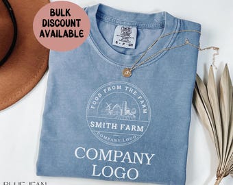 Custom Company Logo T-shirts, Custom Business Logo Work Shirt, Custom Text Shirts, Personalized Company Shirt, Custom Logo Shirts, Logo Tee
