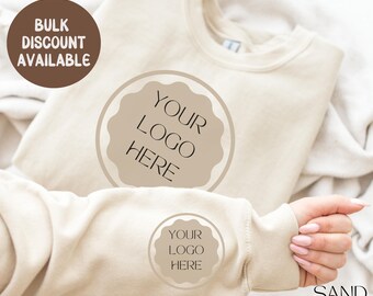 Custom Logo Sweatshirt, Personalized Company Logo Sweatshirt,Sports Team Logo Clothing,Custom Brand Shirt for Business, Small Business Shirt