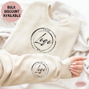 Custom Logo Sweatshirt, Personalized Company Logo Sweatshirt, Custom Business Logo Work Shirt,Custom Logo Shirt for Business, Staff Uniforms