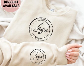Custom Logo Sweatshirt, Personalized Company Logo Sweatshirt, Custom Business Logo Work Shirt,Custom Logo Shirt for Business, Staff Uniforms