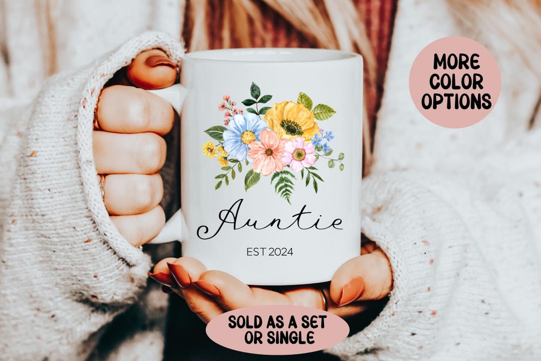 Pregnancy Announcement Aunt and Uncle Mug Set Baby Announcement Uncle ...