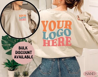 Custom Logo Sweatshirt, Personalized Company Logo Sweatshirt,Sports Team Logo Clothing,Custom Brand Shirt for Business, Small Business Shirt
