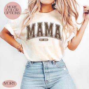 Comfort Colors® Leopard Mama Shirt, Retro Mom T-Shirt, Trendy Mother&#39;s Day Gift, Mama Tee,Gift For Mom,Cute Leopard Print Mom Shirt,Mom Gift