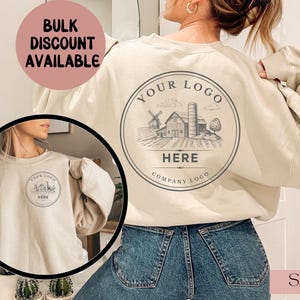Custom Logo Sweatshirt, Personalized Company Logo Sweatshirt, Custom Quote,Personalized Company Logo Hoodie,Small Business Shirt,Logo Tshirt