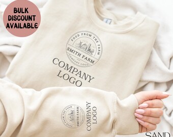 Custom Logo Sweatshirt, Personalized Company Logo Sweatshirt, Custom Business Logo Work Shirt,Custom Logo Shirt for Business, Staff Uniforms