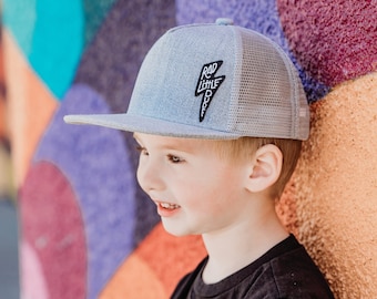 Kids Toddler Ball Cap with Mesh Back, Summer Hat, Beach Hat, Wave Chaser Childs Hat Baby Hat