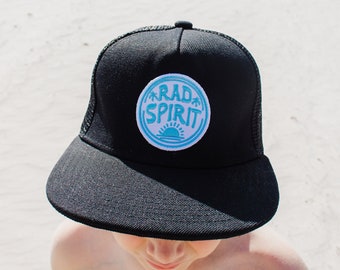 Beach Trucker Hat | Kids Trucker Hat | Birthday Gift | Summer Hat | Snapback | Rad Spirit | Childs Hat | Baby Hat