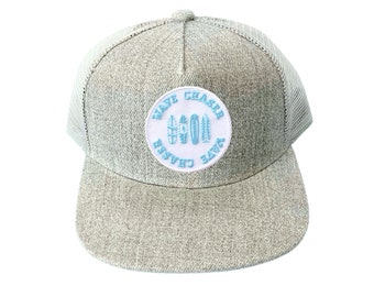 Kids Toddler Beach Trucker Hat | Summer Hat | Wave Chaser | Childs Hat Ball Cap with Mesh Back