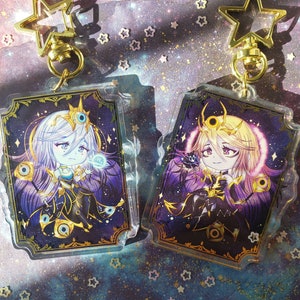 LuxCosmic And Dark Cosmic keychain Charm