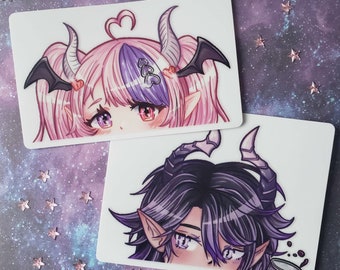 Ironmouse And Bubi Peek Stickers