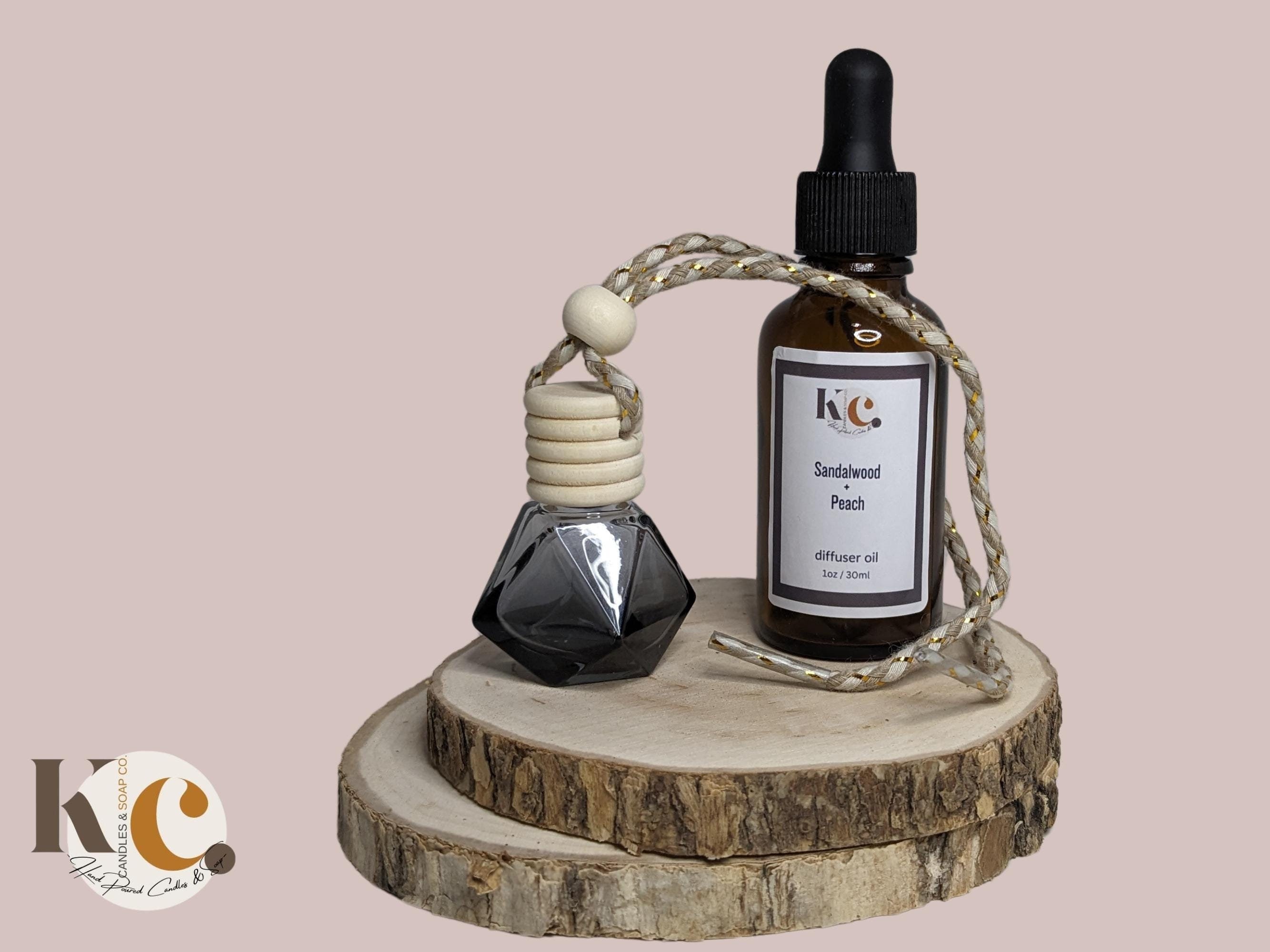 Diamond Car Air Freshener Diffuser: Black Gradient Bottle, Scent ...