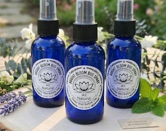 Natural Bug Spray- 4oz | Insect Repellent, DEET free, Chemical Free, Essential Oil Blend