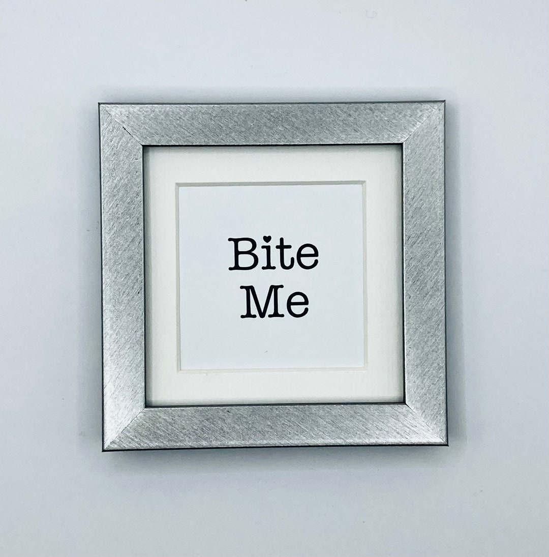 Bite Frame Bestie Bagz™ Bitzy Frame Bite Me Pick Frame Color - Etsy