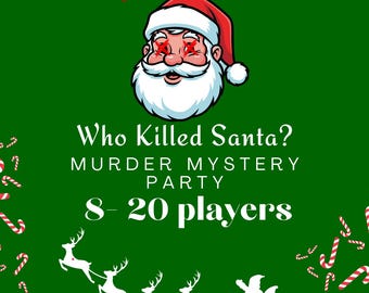 Chi ha ucciso Babbo Natale? Gioco di mistero natalizio / 8-20 giocatori / Giallo festivo