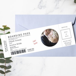 Boarding Pass Wedding Invitation Template Destination Wedding Invitation Save The Date Wedding Invitation Template