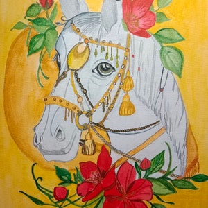 cavallo dell'acquerello