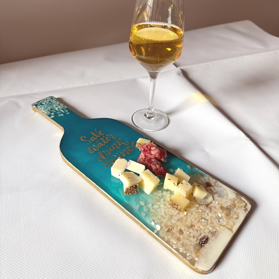 Personalized Ocean Cutting Board - Epoxy Resin - Ocean Wall Art - House ...