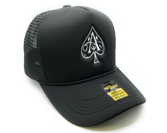 Ace of Spades Mesh Trucker Snapback (Black)