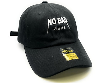 No Bad Vibes Dad Hat (Black)
