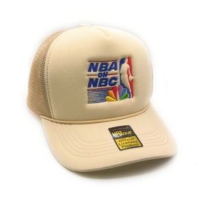 Retro Basketball Mesh Trucker Snapback (Khaki)
