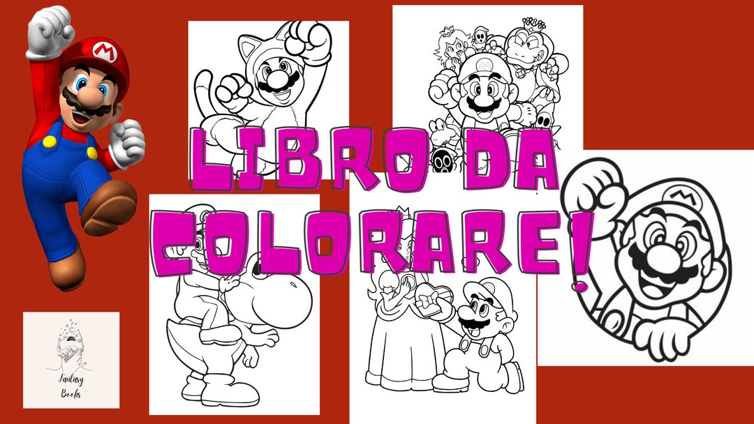 Super Mario Pages Mario Printables Mario Games Mario - Etsy