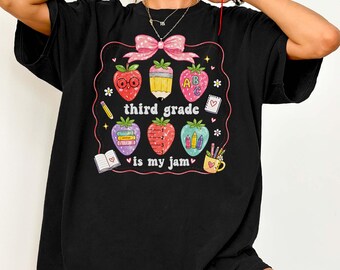 Back-to-School Third Grade Teacher Shirt, 3rd Grade Teacher Team Tee, Paraprofessional Ed T-shirt Gift, Comfort Colors Early Education Para