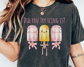 Funny Nurse Shirt, Cute School Nurse PICU ICU Tshirt, Nursing Crew Shirts, Did You Try Icing It, Nurse Gift, Gifted Nurse, Nursing Grad Gift