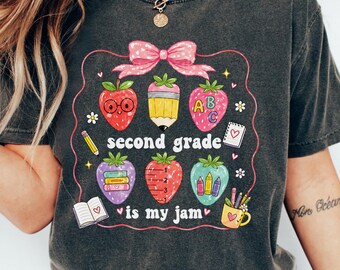 Second Grade Teacher Tee, 2nd Grade Teacher Team Shirt, Back To School Teacher T-shirt Gift, Comfort Colors Early Education Para