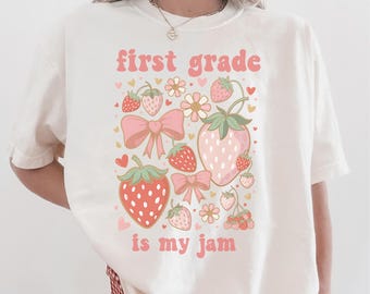 First Grade Teacher Tee, 1st Grade Teacher Team Shirt, Back To School Teacher T-shirt Gift, Comfort Colors Early Education Para