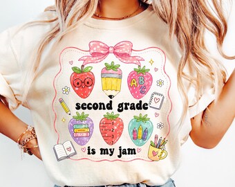 Second Grade Teacher Tee, 2nd Grade Teacher Team Shirt, Back To School Teacher T-shirt Gift, Comfort Colors Early Education Para