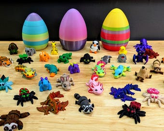 Easter Egg Surprise – Articulated Animal Fidget Toy (Kids)
