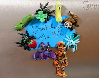 3D Printed Magnetic Mini Creatures: Fun Fridge Magnets