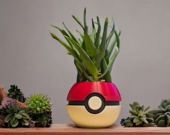 Succulent Planter – Pokémon Gift & Gamer Desk Decor -  includes surprise gift.