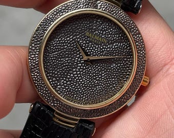 Pierre Balmain Paris 1987 Dragon Skin Swiss Vintage Quartz Watch - Working, New Battery