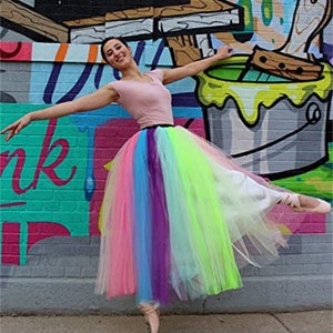 Pastel Rainbow Tulle Fabric for Wedding Ball Gown Prom Dress, Couture  Dress, Tutu Dress, Party Decoration 