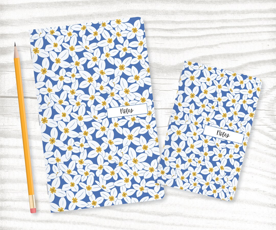 Set of 2 Notebooks Journals Field Notes Sketchbook Stapled Spine Blank