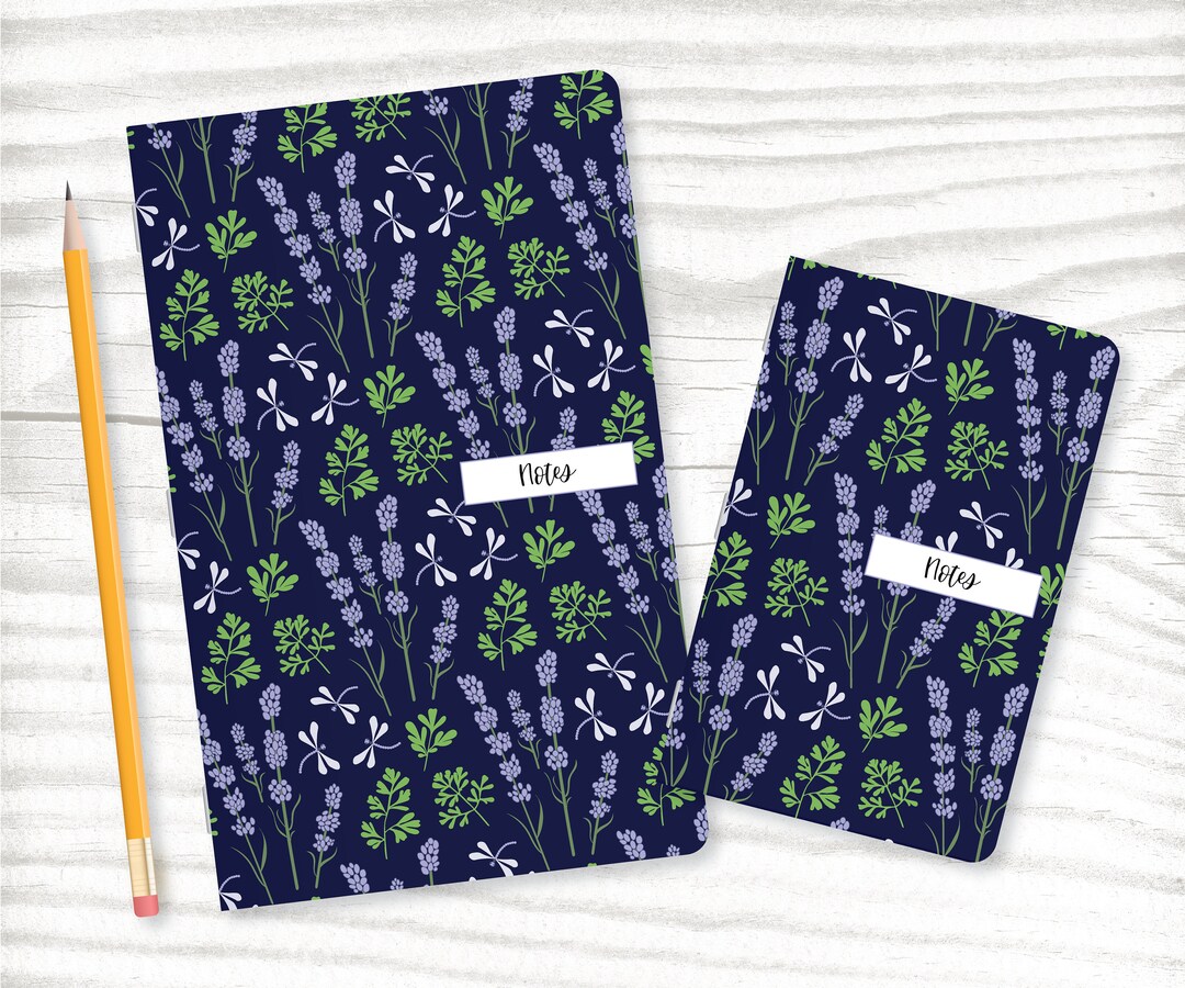 Set of 2 Notebooks Journals Field Notes Sketchbook Stapled Spine Blank