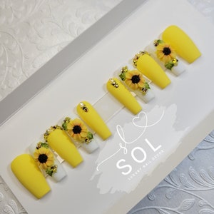 Sunflowers Press-on Nails