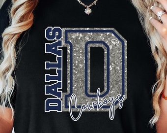 Glitter dallas cowboys shirts outlet