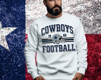 Vintage Cowboys Football Sweatshirt, Shirt Retro Style 90s Vintage Unisex Crewneck, Graphic Tee,  Gift For a Fan, Unisex Crewneck Sweatshirt
