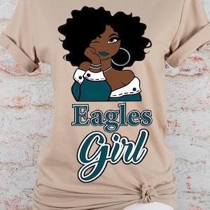 Eagles Girl Football T-Shirt, Eagles football Fan, Cute T-Shirt, Eagles T-shirt, Fan gear, Football, Philadelphia