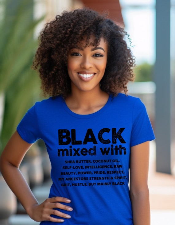 Melanin Pride Bella Canvas T-shirt, Black Mixed With Design - Etsy
