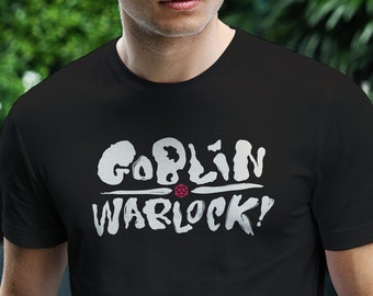 Goblin Warlock T-Shirt: DnD Dungeons Dragons Gamer Tee