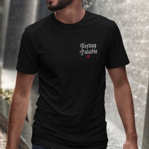 Tiefling Paladin T-Shirt: Dungeons and Dragons D20 Gamer Tee